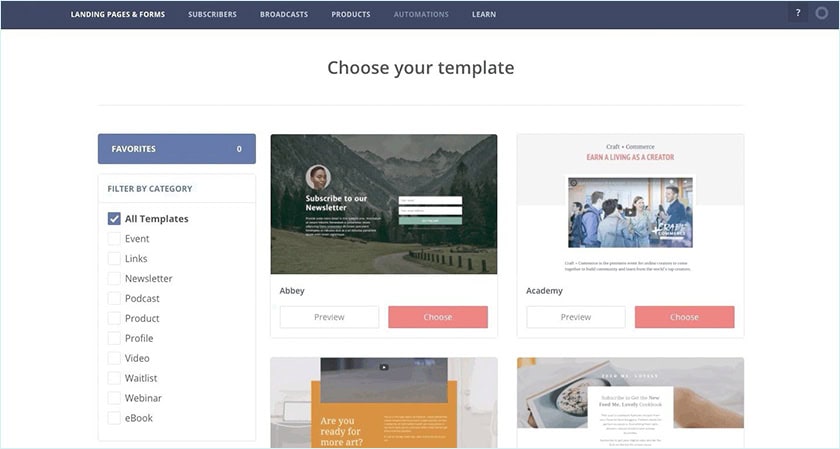 Landing Page Templates