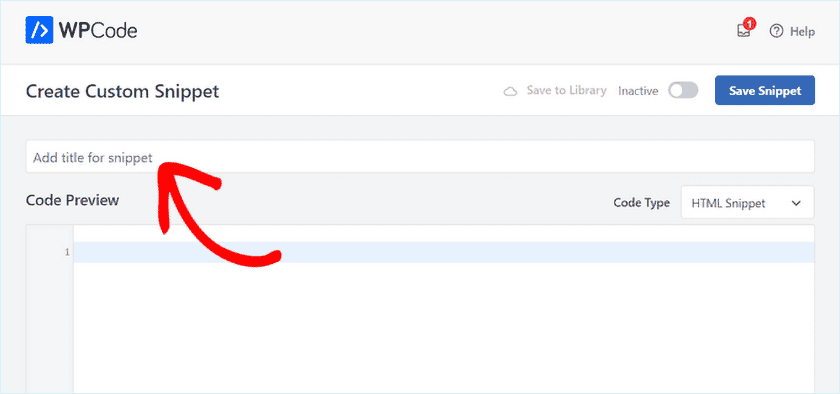Add Title For Snippet