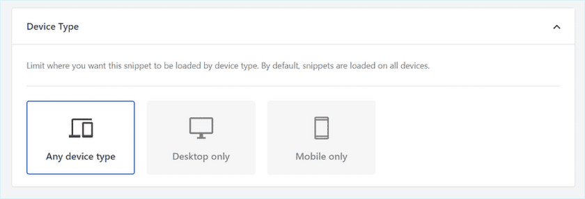 Choose Device Type To Display Ad