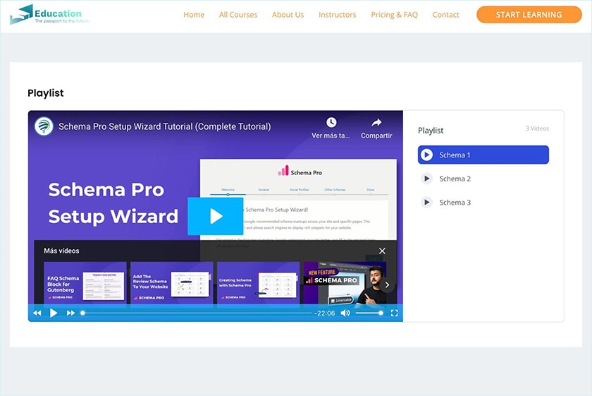 Playlist Desktop Example