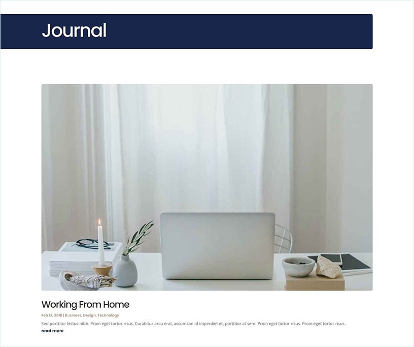 Business Cv Blog Page