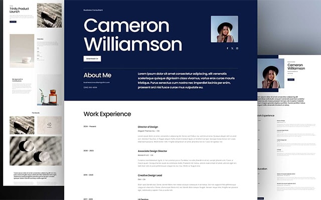 Business Cv Layout Pack For Divi
