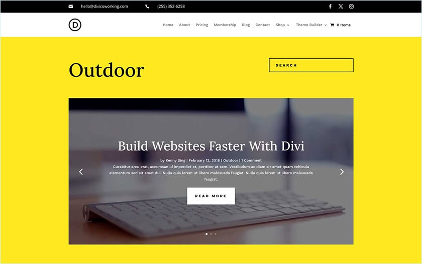 Coworking Space Category Template