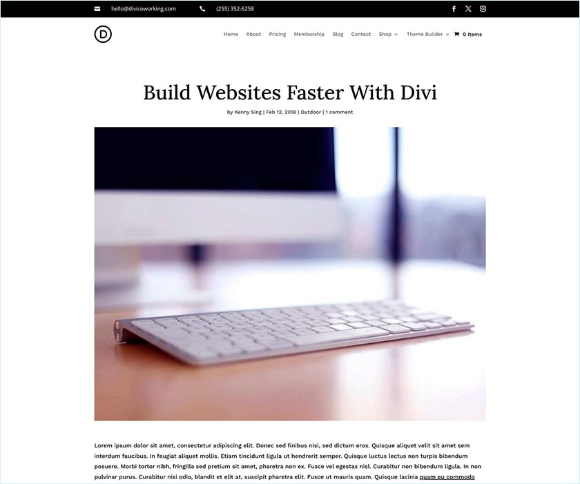 Coworking Space Post Template