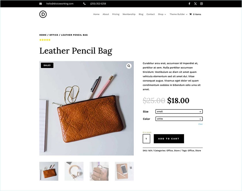 Coworking Space Product Template