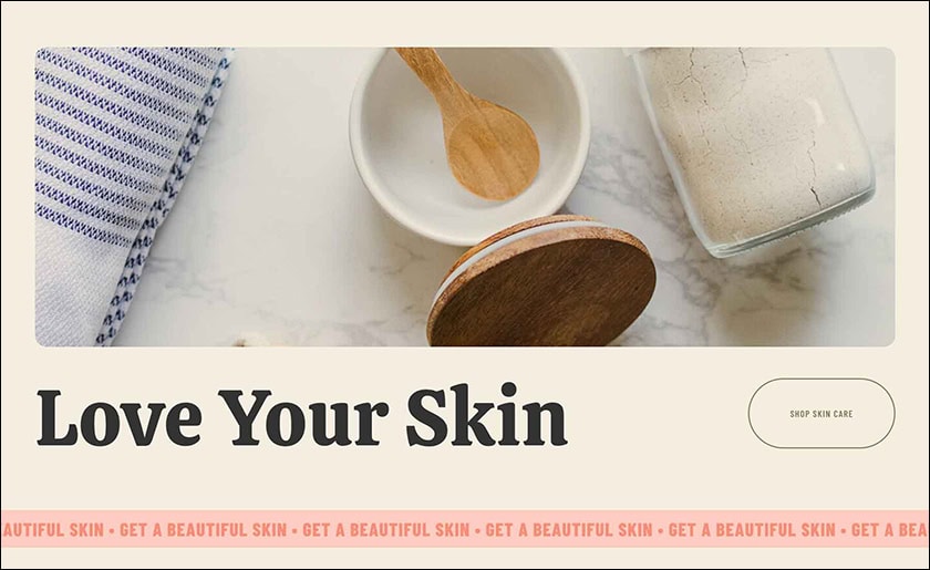 Skin Care Home Page