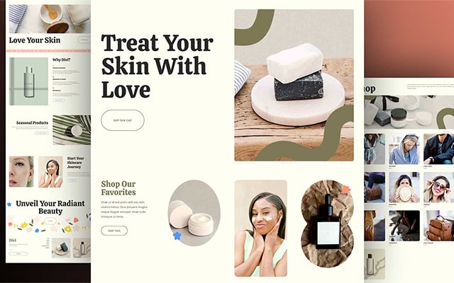Skin Care Layout Pack For Divi Featured 640