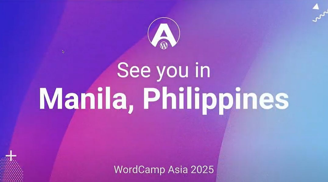 WordCamp Asia 2025 定於馬尼拉舉行